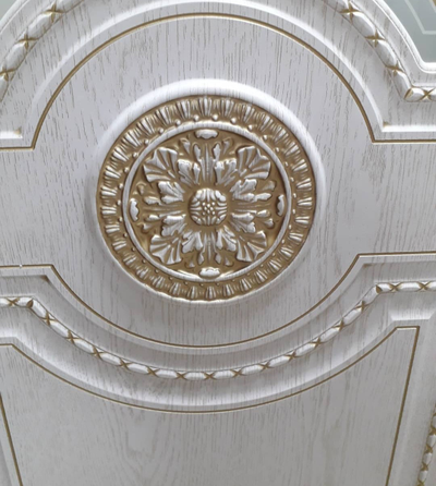 VFD. GRETA/ BIANCO CLASSIC PG. ГРЕТА/ БЬЯНКО КЛАССИК-ПАТИНА ЗОЛОТО. ПОЛОТНО ОСТЕКЛЕННОЕ