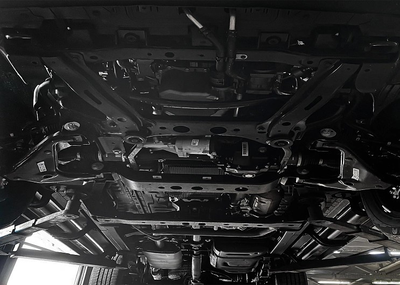 Комплект защит радиатора + картера + КПП + РК + бака + комплект крепежа, Rival, Сталь, Jac T9, V - 2.0. АКПП, полный, 2024-