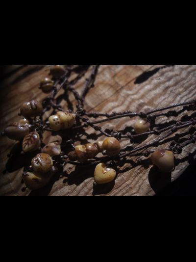 Фарфоровый комплект-талисман из колье и серёжек &quot;Древняя Магия&quot;