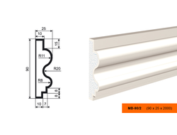 Фасадный молдинг из пенополистирола с покрытием LEPNINAPLAST (Лепнинапласт)  МВ-90/2