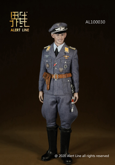 ПОВРЕЖДЕНА КОРОБКА - Летчик Люфтваффе - Коллекционная ФИГУРКА 1/6 scale WWII Luftwaffe Fighter Ace (AL100030) - Alert Line