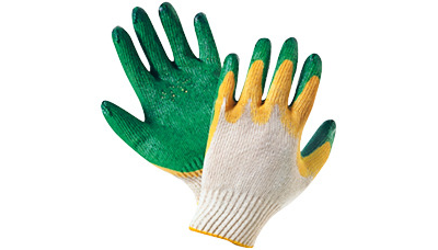 Перчатки Трикотажные с 2-м латексным обливом (10/100 пар упаковка)