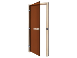 Дверь SAWO 730-3SGA-L 7/19 (бронза, левая, без порога) купить в  Алуште