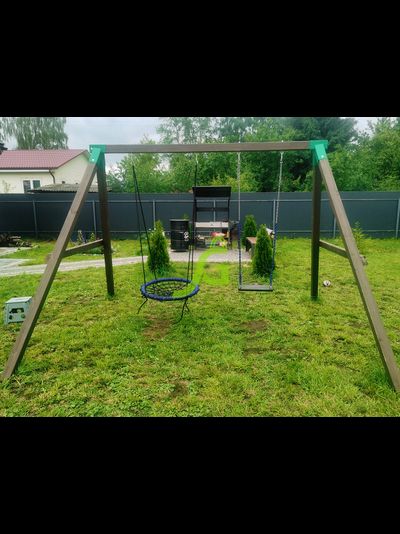 Качельный модуль "Гнездо-паутинка + одиночные"