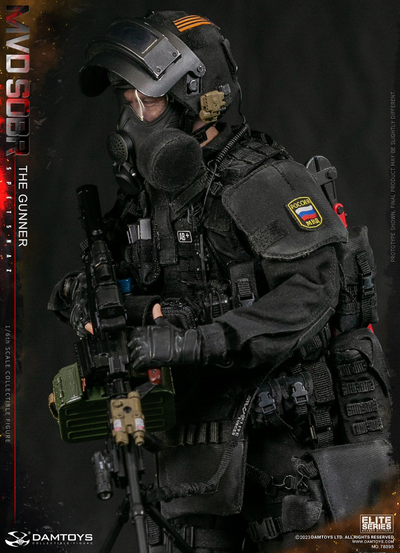 Пулеметчик СОБР - КОЛЛЕКЦИОННАЯ ФИГУРКА 1/6 RUSSIAN SPETSNAZ MVD SOBR PKM GUNNER (78095) - DAMTOYS