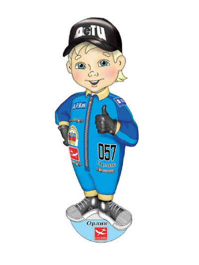 Свободнолетающая схематическая модель планера "Орлик 2.0" пилот