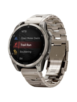 Часы Garmin Fenix 8 - 47mm AMOLED Sapphire Bare Titanium / Graphite / Titanium Band