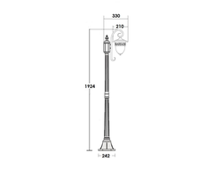 Садово-парковые светильники KRAKOW 1 L(170см)