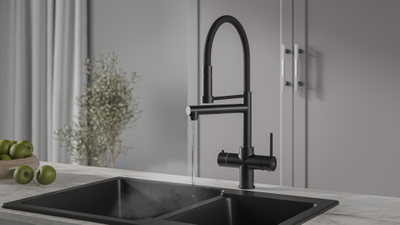 Система мгновенного кипячения воды 4в1 AQUAHOT ROME Black Matte (матовый черный)