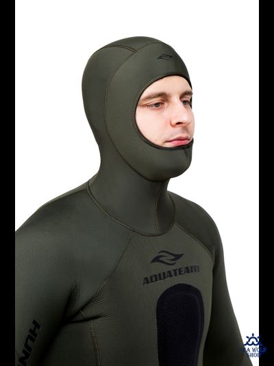 Гидрокостюм неопрен 7мм AquaTeam Hunter Олива У/н Sheico р.56