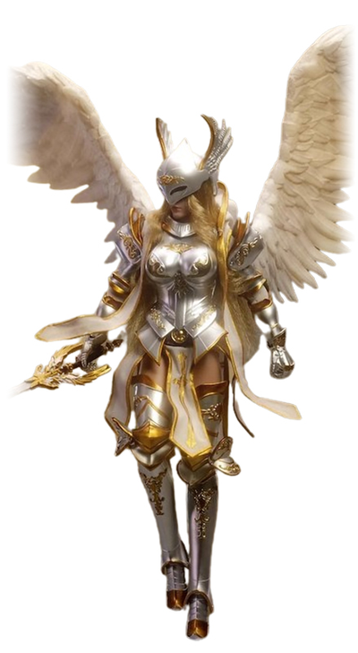 Архангел Михаэль в серебряном - Коллекционная фигурка 1/12 SCALE Dawn Wings Silver Armor Archangel (LXF2311B) - Lucifer