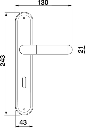 Дверные ручки на планке Morelli Luxury GAVANA PL NIS/NIK Цвет - Матовый никель/никель