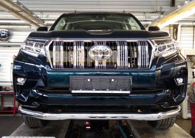 Защита переднего бампера d76 на Toyota Land Cruiser Prado 150 ( 2017-...)