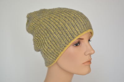 Вязаная шапка цвета лайм Визио Италия