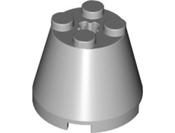 Cone 3 x 3 x 2, Light Bluish Gray (6233 / 4497653 / 6410336)