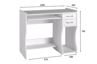 Стол компьютерный С-203 Северное дерево светлое