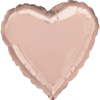 Фольгированное сердце 18" Сердце Роза Голд в упаковке Anagram