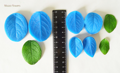 "Лист снежноягодника " Силиконовый молд (вайнер)