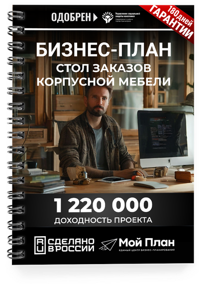 Адаптивный бизнес-план для соцконтракта под стол заказов корпусной мебели