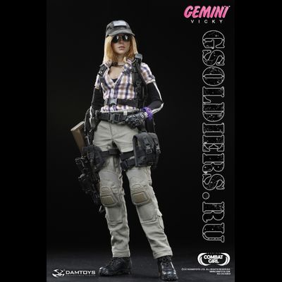 Боевая подруга Vicky - Коллекционная фигурка 1/6 COMBAT GIRL series Gemini Vicky  (DCG002) - DAMToys