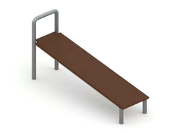 2222 Скамья гимнастическая наклонная для пресса