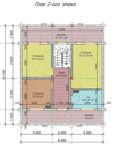 Дом из клееного бруса КБ-07, 137 м2