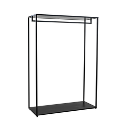 (ВЕШП 23) Вешало пристенное с полкой и подиумом, разборное