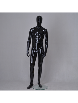 Мужской манекен "черный глянец" (MW-03)