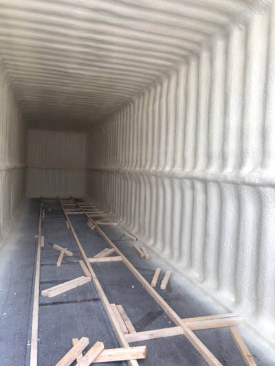 Утепление морского контейнера пенополиуретаном