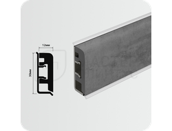 Плинтус для столешницы Thermoplast AP630 бетон