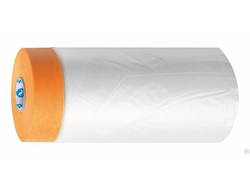 Пленка укрывная с малярной лентой золотая бумага Storch