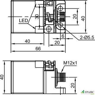 Бесконтактный выключатель LE40SZSF15DNC-E2