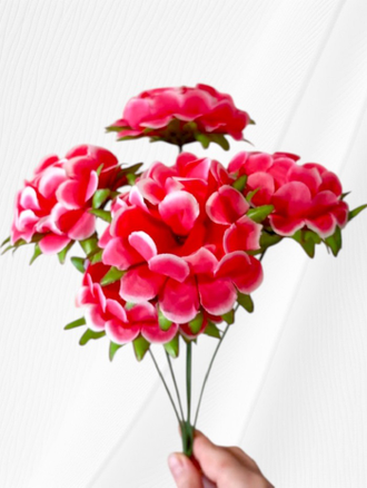 Искусственные цветы гортензии, высота 30 см, набор из 4 веток