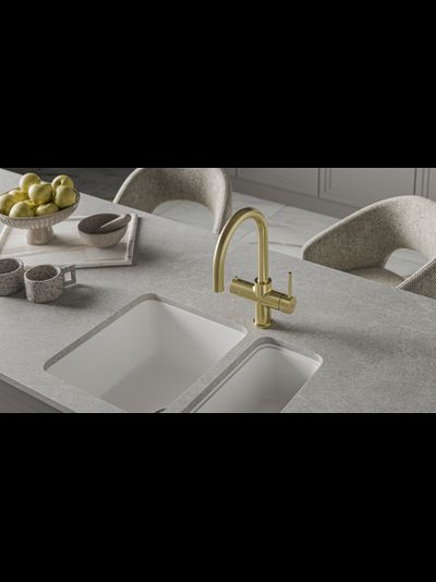 Система мгновенного кипячения воды с газацией и охлаждением 5в1 AQUAHOT ARTISAN MONTBLANC LG (светлое золото)