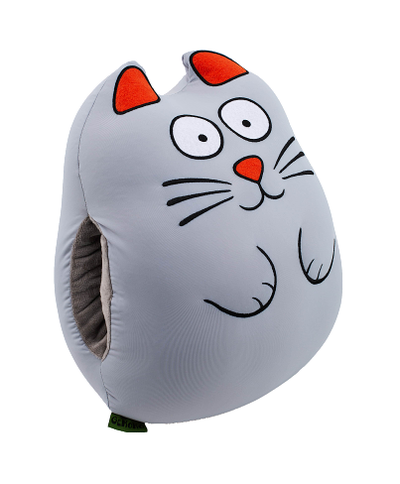 Декоративная подушка антистресс муфта "Кот Серый"