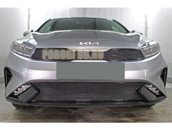 Защита радиатора KIA Cerato 2021- black низ PREMIUM