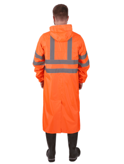 Плащ ПВХ «Extra-Vision WPL» (оранжевый), ПЛА004