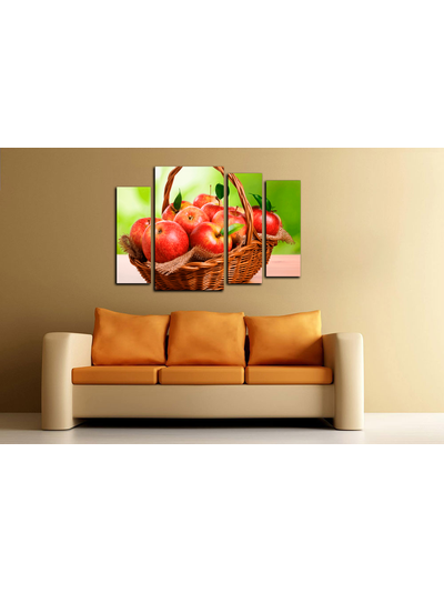 Модульная картина "Красное яблоки"