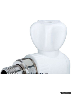 Кран пп PPRC угловой 20x1/2 Valfex для радиатора
