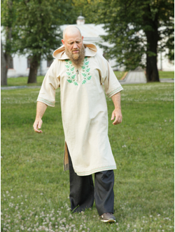 Рубаха банщика из крапивы "Дубы"