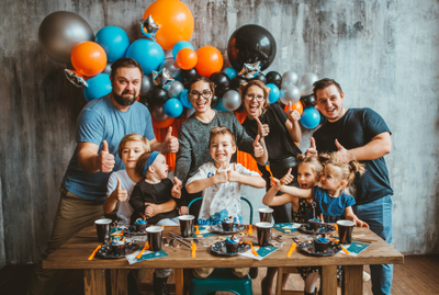 Оформление детского дня рождения в стиле космос № 1455