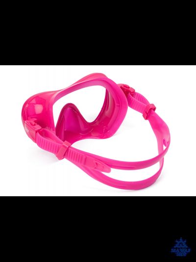 Маска для дайвинга с трубкой Scuba Brothers Flipper Pink, комплект
