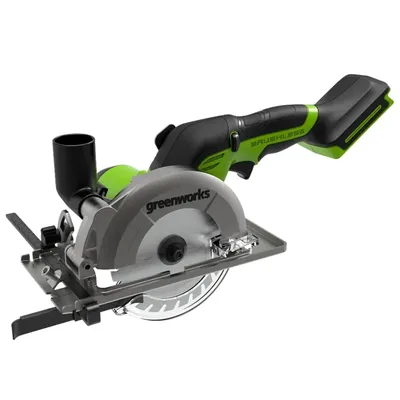 Циркулярная мини пила аккумуляторная Greenworks G24MCS 24V