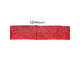 лента креп(тейп-лента) 12 мм, длина-27 м, цвет-красный