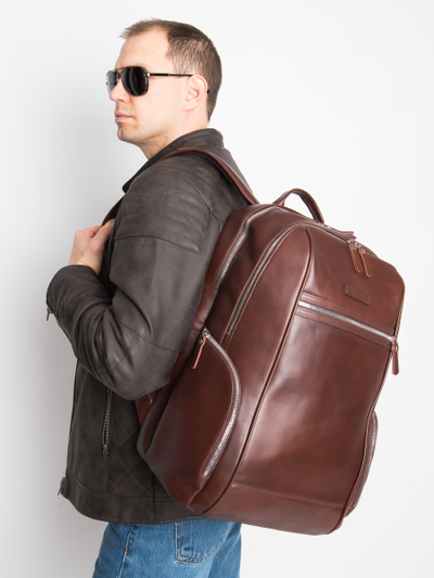 Кожаный рюкзак Vicoforte Premium brown (арт. 3099-53)