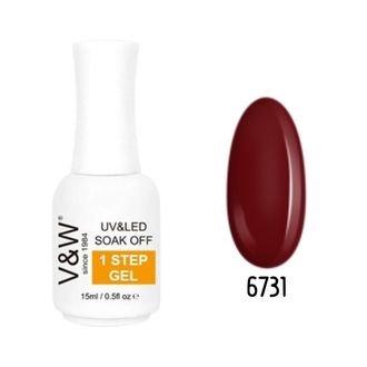 Гель-лак однофазный ONE STEP 15 мл.-- Gel Lac ONE STEP, 15 ml--- 6731
