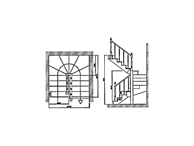 Деревянная лестница. Вариант №5