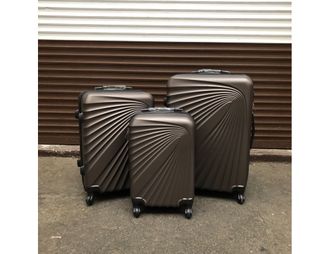 Комплект из 3х чемоданов Olard ABS S,M,L коричневый