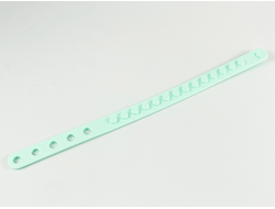 Bracelet with 1 x 14 Studs and 5 Holes, Light Aqua (67196 / 6308510)
