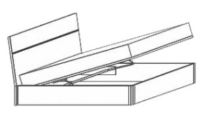 Кровать Caprice White с подъемным механизмом
